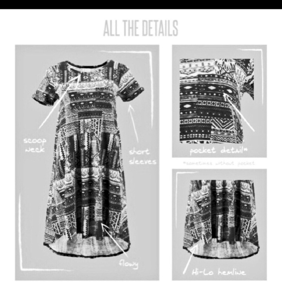 Extra small flower lularoe Carly - Picture 5 of 7